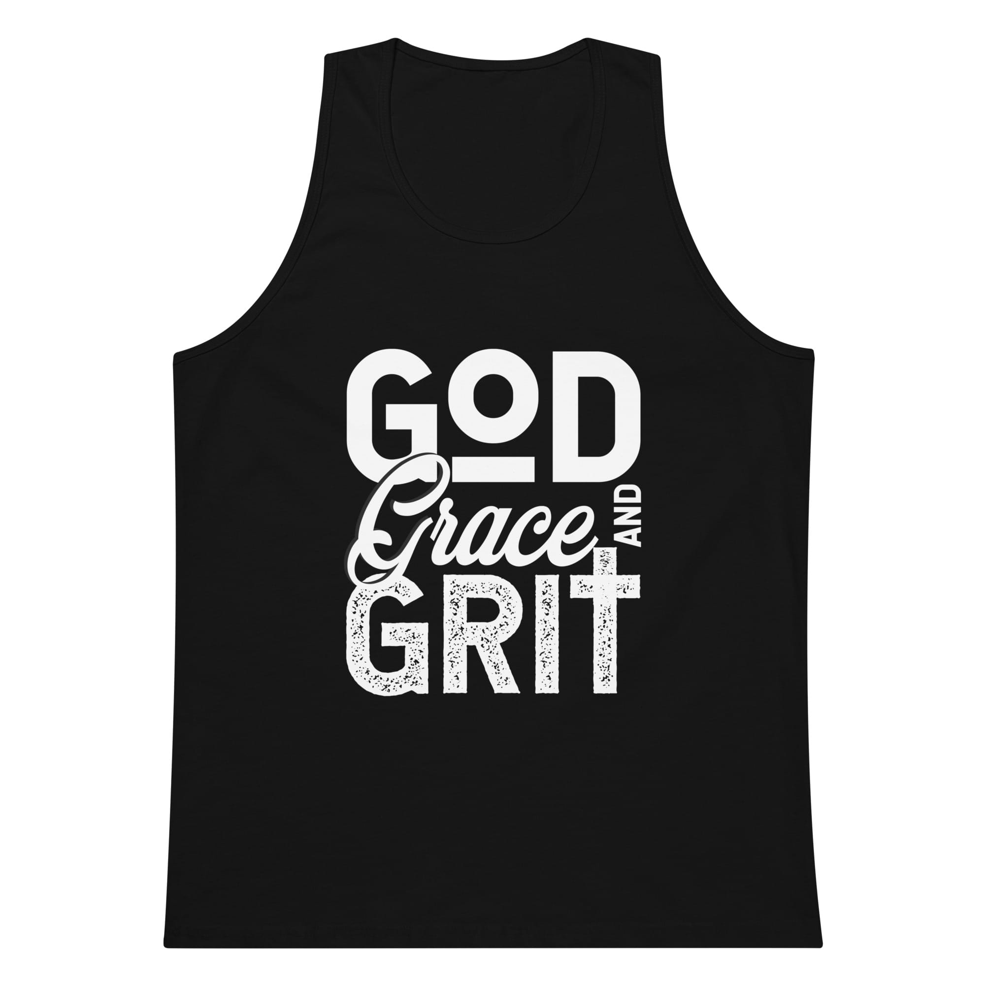 mens-premium-tank-top-black-front-69fbe33003708.jpg Men’s premium tank top - Image 1